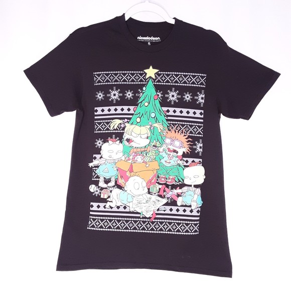 Nickelodeon Rugrats Christmas Graphic Tee Shirt Size Small - Picture 1 of 6